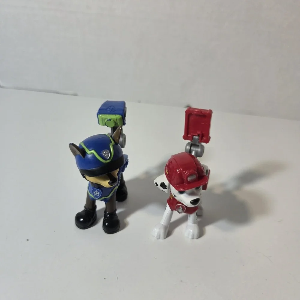PAW PATROL FIGURES Marshall & Chase RESCUE pups TOYS power packs 2